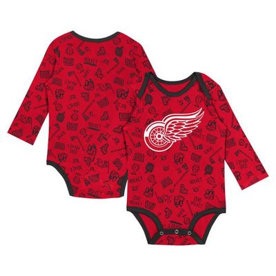 Outerstuff Infant Red Detroit Red Wings Dynamic Defender Long Sleeve Bodysuit