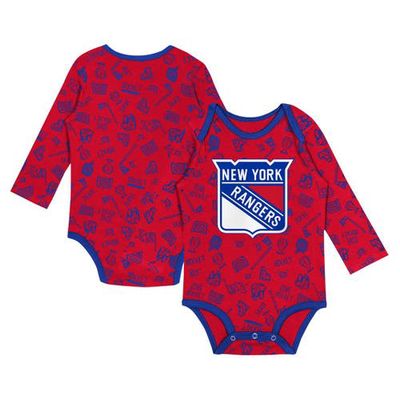 Outerstuff Infant Red New York Rangers Dynamic Defender Long Sleeve Bodysuit
