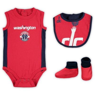 Outerstuff Infant Red Washington Wizards Bodysuit Bib & Booties Set