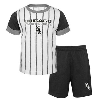 Outerstuff Infant White/Black Chicago White Sox Position Player T-Shirt & Shorts Set