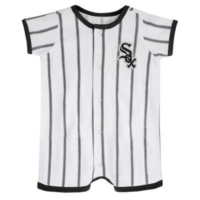 Outerstuff Infant White Chicago White Sox Pinstripe Power Hitter Coverall