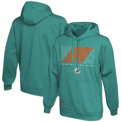 Outerstuff Men's Aqua Miami Dolphins Backfield Combine Authentic Pullover Hoodie
