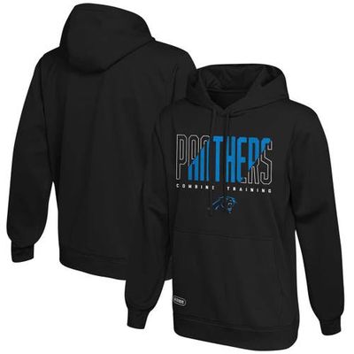 Outerstuff Men's Black Carolina Panthers Backfield Combine Authentic Pullover Hoodie