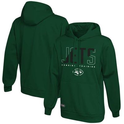 Outerstuff Men's Green New York Jets Backfield Combine Authentic Pullover Hoodie