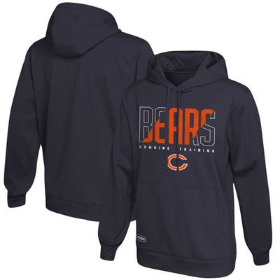 Outerstuff Men's Navy Chicago Bears Backfield Combine Authentic Pullover Hoodie