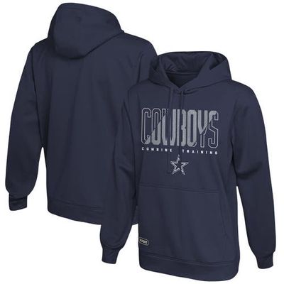 Outerstuff Men's Navy Dallas Cowboys Backfield Combine Authentic Pullover Hoodie