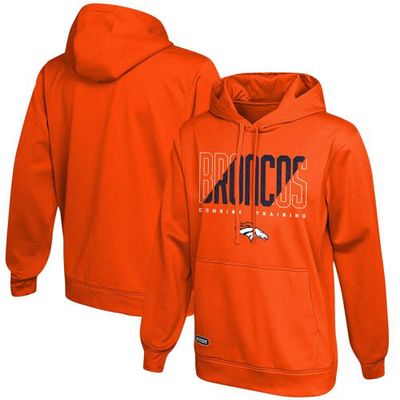 Outerstuff Men's Orange Denver Broncos Backfield Combine Authentic Pullover Hoodie