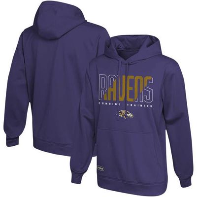 Outerstuff Men's Purple Baltimore Ravens Backfield Combine Authentic Pullover Hoodie