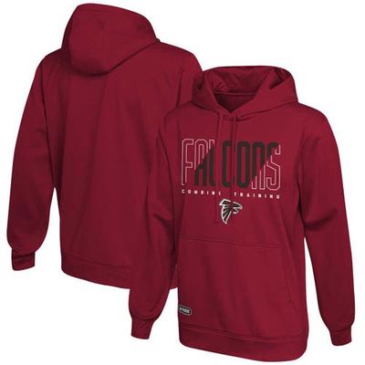 Outerstuff Men's Red Atlanta Falcons Backfield Combine Authentic Pullover Hoodie