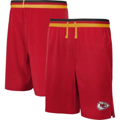 Outerstuff Men's Red Kansas City Chiefs Cool Down Tri-Color Elastic Training Shorts