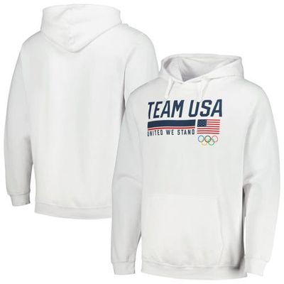 Outerstuff Men's Team USA White United We Stand Pullover Hoodie