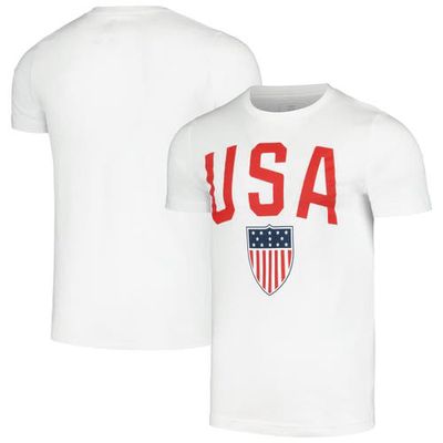 Outerstuff Men's White Team USA Shield T-Shirt