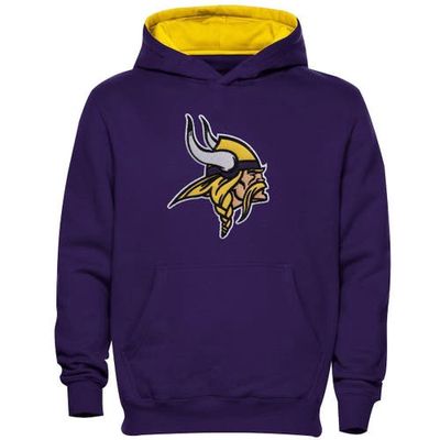 Outerstuff Minnesota Vikings Preschool Fan Gear Primary Logo Pullover Hoodie - Purple