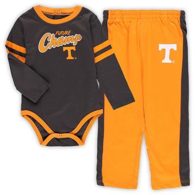 Outerstuff Newborn & Infant Black/Tennessee Orange Tennessee Volunteers Little Kicker Long Sleeve Bodysuit & Sweatpants Set