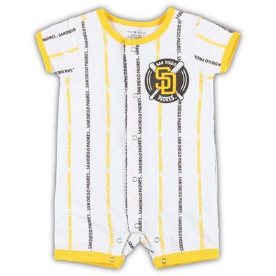 Outerstuff Newborn & Infant White San Diego Padres Ball Hitter Romper