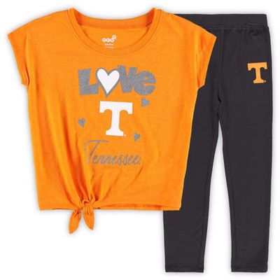 Outerstuff Preschool & Toddler Tennessee Orange/Black Tennessee Volunteers Forever Love T-Shirt & Leggings Set