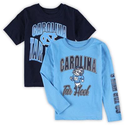 Outerstuff Preschool Carolina Blue/Navy North Carolina Tar Heels Game Day T-Shirt Combo Pack in Light Blue