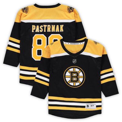 Outerstuff Preschool David Pastrnak Black Boston Bruins Home Replica Player Jersey