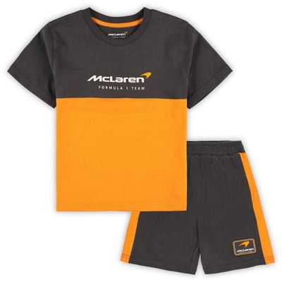 Outerstuff Preschool Gray/Orange McLaren F1 Team T-Shirt & Shorts Set