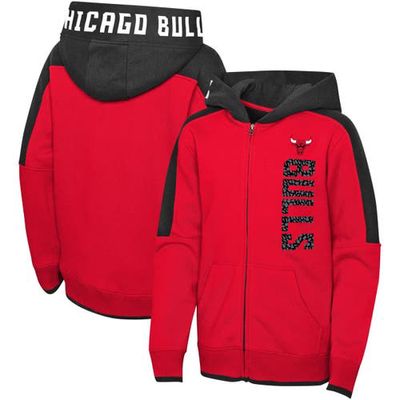 Outerstuff Preschool Red Chicago Bulls Post-Up Full-Zip Hoodie