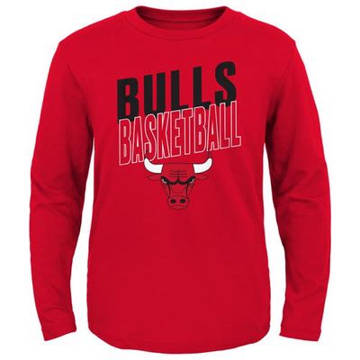 Outerstuff Preschool Red Chicago Bulls Showtime Long Sleeve T-Shirt