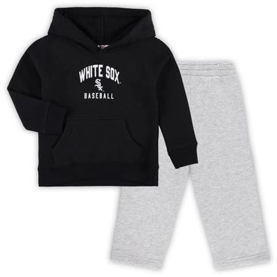 Outerstuff Toddler Black/Gray Chicago White Sox Play-By-Play Pullover Fleece Hoodie & Pants Set