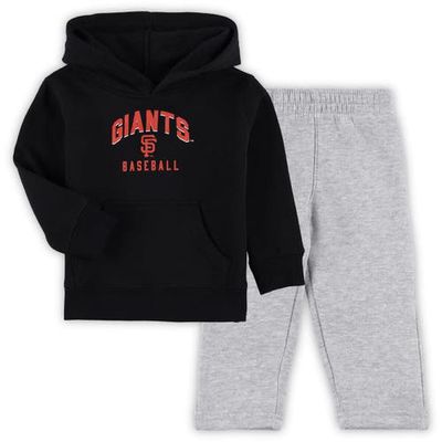 Outerstuff Toddler Black/Gray San Francisco Giants Play-By-Play Pullover Fleece Hoodie & Pants Set
