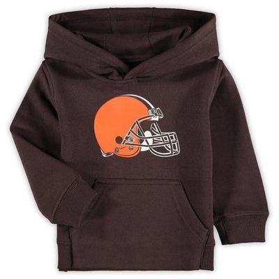Outerstuff Toddler Brown Cleveland Browns Team Logo Pullover Hoodie