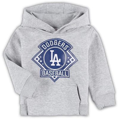 Outerstuff Toddler Heather Gray Los Angeles Dodgers Fence Swinger Pullover Hoodie