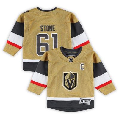 Outerstuff Toddler Mark Stone Gold Vegas Golden Knights Captain Patch Home Premier Player Jersey