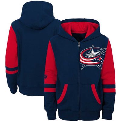 Outerstuff Toddler Red Columbus Navy/Red Jackets Faceoff Full-Zip Hoodie