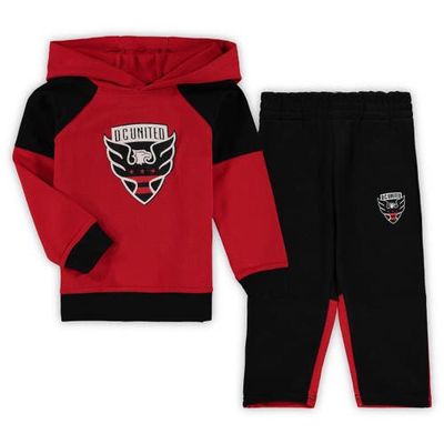 Outerstuff Toddler Red D.C. United Sideline Fleece Raglan Pullover Hoodie & Pants Set
