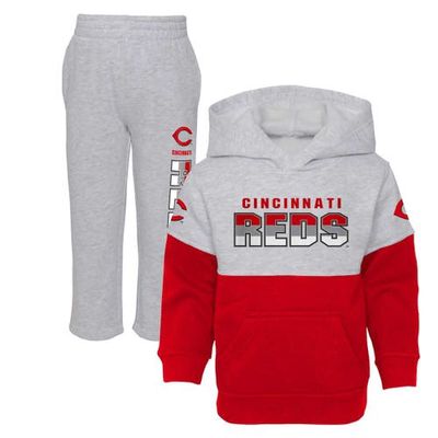 Outerstuff Toddler Red/Heather Gray Cincinnati Reds Two-Piece Playmaker Set