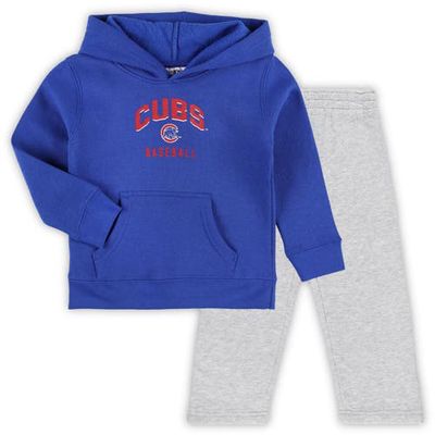 Outerstuff Toddler Royal/Gray Chicago Cubs Play-By-Play Pullover Fleece Hoodie & Pants Set