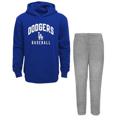 Outerstuff Toddler Royal/Gray Los Angeles Dodgers Play-By-Play Pullover Fleece Hoodie & Pants Set