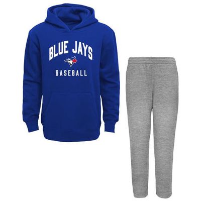 Outerstuff Toddler Royal/Gray Toronto Blue Jays Play-By-Play Pullover Fleece Hoodie & Pants Set