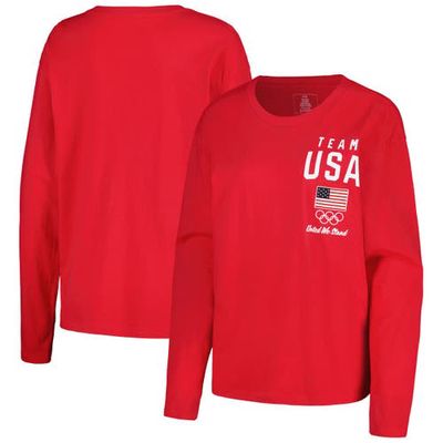 Outerstuff Women's Red Team USA Long Sleeve T-Shirt