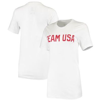 Outerstuff Women's White Team USA Wordmark Identity T-Shirt