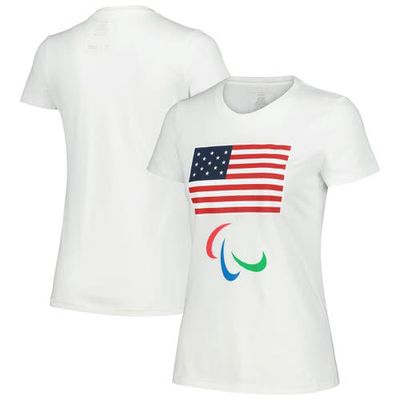 Outerstuff Women's White U. S. Paralympics Flag T-Shirt