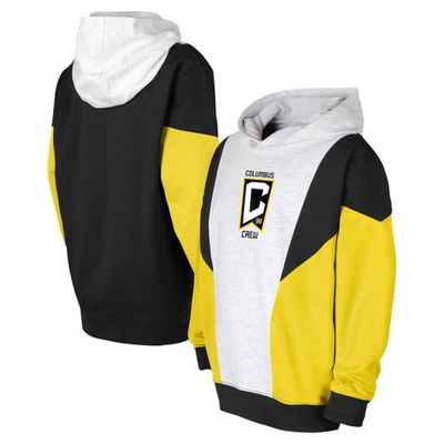 Outerstuff Youth Ash/Black Columbus Crew Champion League Fleece Pullover Hoodie