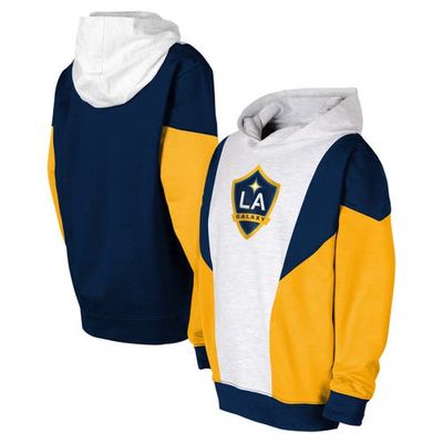 Outerstuff Youth Ash/Navy LA Galaxy Champion League Fleece Pullover Hoodie