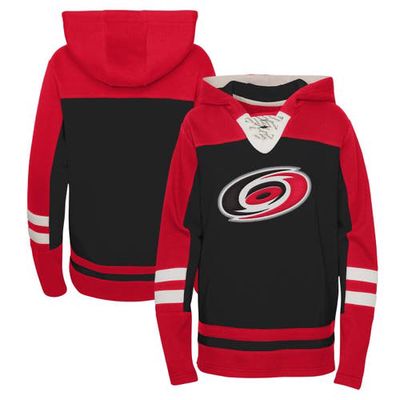Outerstuff Youth Black Carolina Hurricanes Ageless Revisited Lace-Up V-Neck Pullover Hoodie