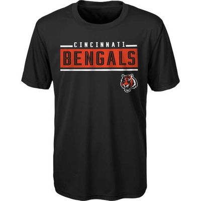 Outerstuff Youth Black Cincinnati Bengals Amped Up T-Shirt