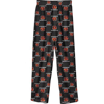 Outerstuff Youth Black Cincinnati Bengals Team-Colored Printed Pajama Pants