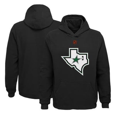 Outerstuff Youth Black Dallas Stars Special Edition 2.0 Secondary Logo Fleece Pullover Hoodie