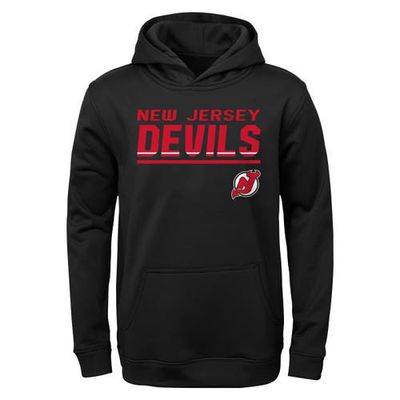 Outerstuff Youth Black New Jersey Devils Headliner Pullover Hoodie