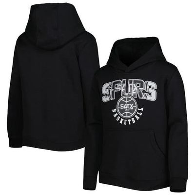 Outerstuff Youth Black San Antonio Spurs Hot Shot Pullover Hoodie