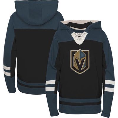 Outerstuff Youth Black Vegas Golden Knights Ageless Revisited Home Lace-Up Pullover Hoodie