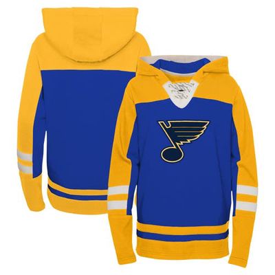 Outerstuff Youth Blue St. Louis Blues Ageless Revisited Lace-Up V-Neck Pullover Hoodie