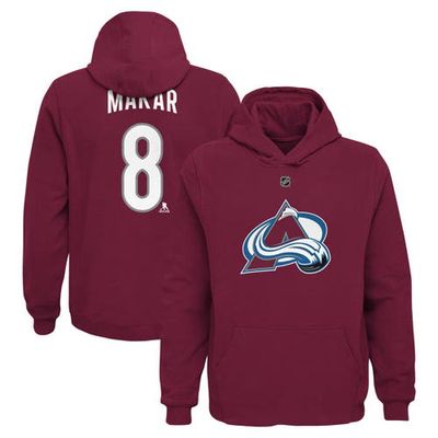 Outerstuff Youth Cale Makar Burgundy Colorado Avalanche Player Name & Number Hoodie
